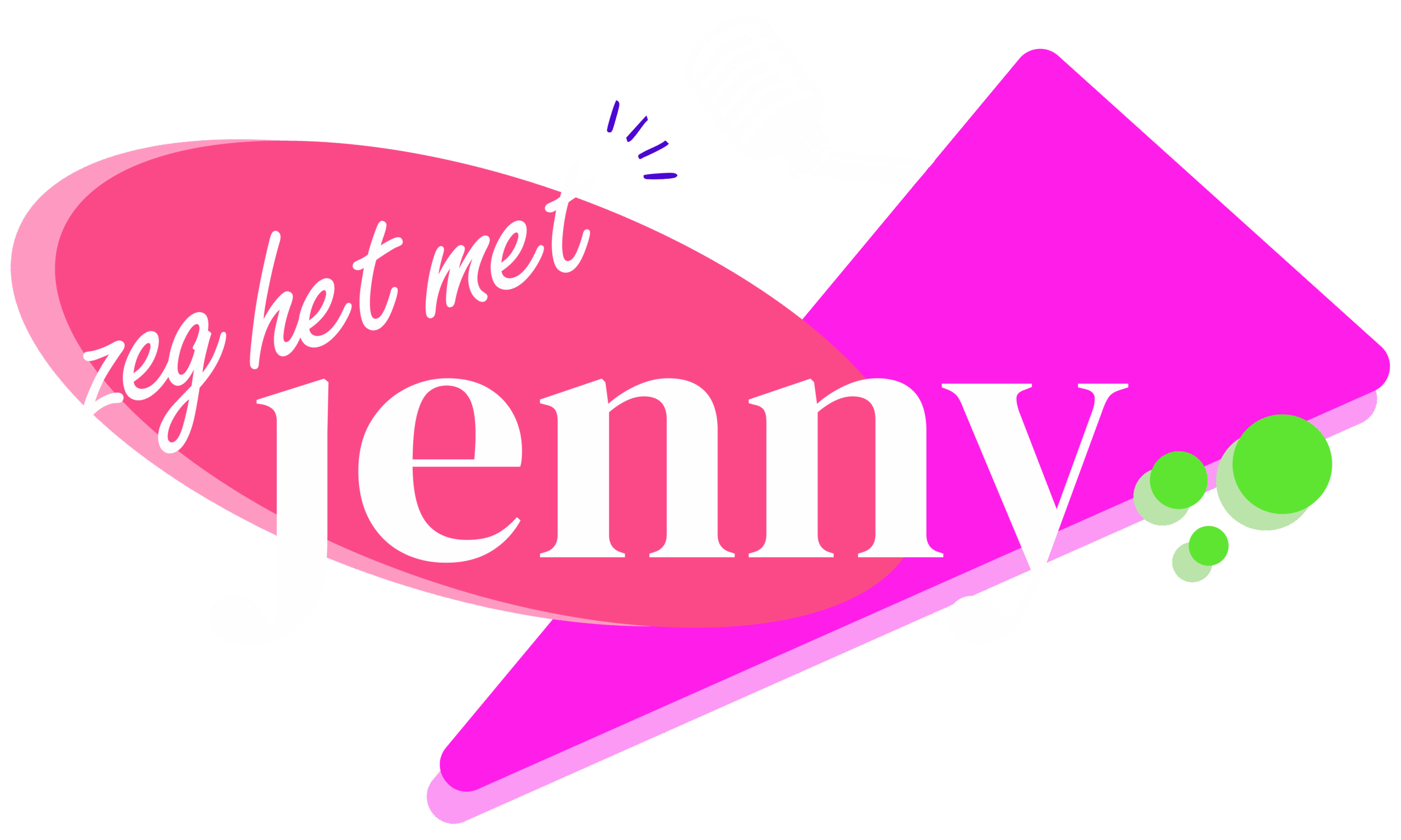logo transparant stijl roze